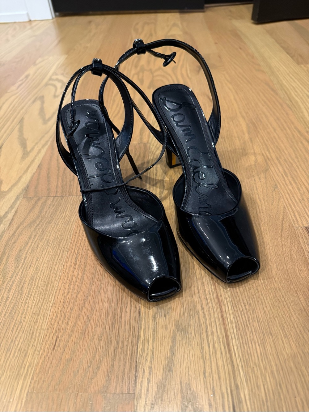 Sam Edelman Wrenna Peep-Toe Slingback Heels 8.5 - Picture 3 of 6